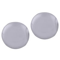 ROUND PLAIN 925 STERLING SOLID SILVER STUD EARRINGS