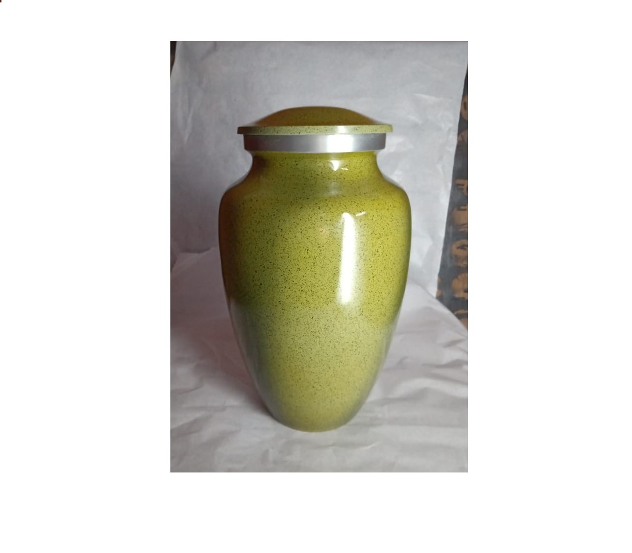 ALUMINIUM HIGH QUALITY HAND PAINTED URN FUNERAL SUPPLIES