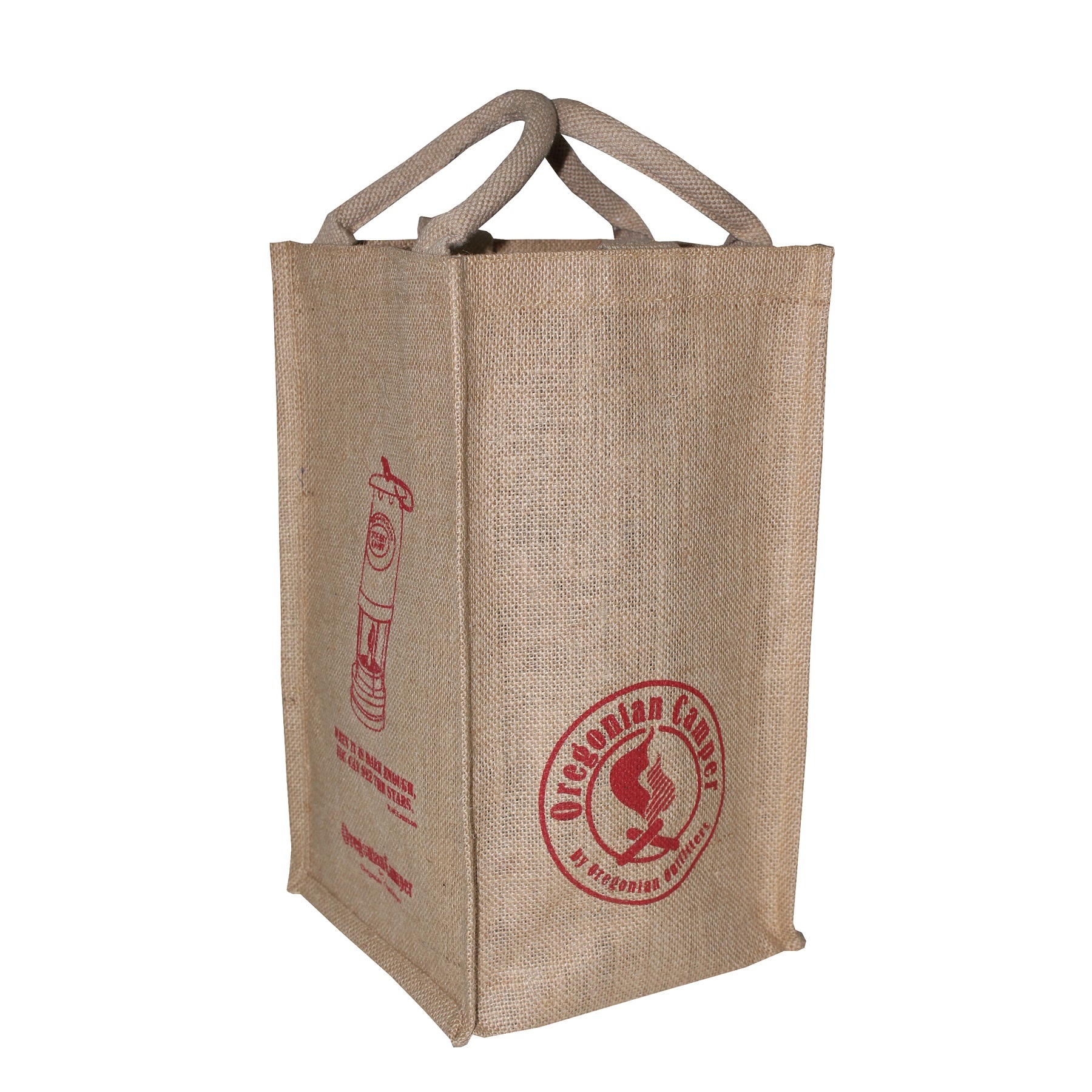 Jute Bag With Padded Rope Handle