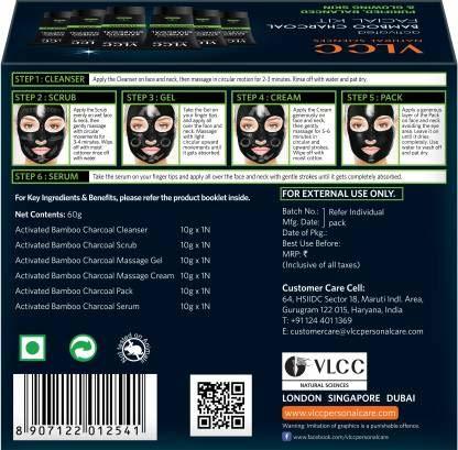 VLCC Activated Bamboo Charcoal Facial Kit
