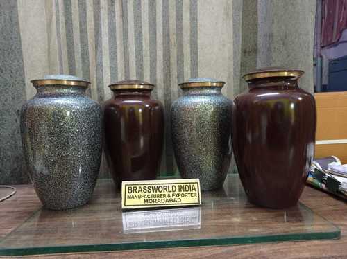 BRASS CLASSIC HIGH QUALITY CREMATION URN FUNERAL SUPPLIES