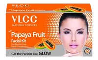 Vlcc Papaya Fruit Facial Kit - 60 Grams | Deep Cleansing, Skin Brightening, Anti-aging, Acne Prevention