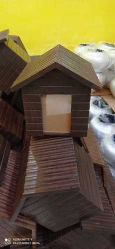 HUT SHAPED WOODEN PET URN FUNERAL SUPPLIES