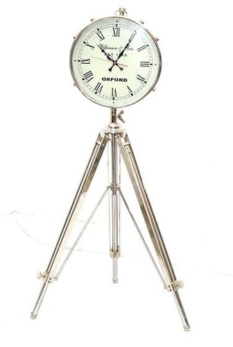 Brass Floor Clock With Tripod