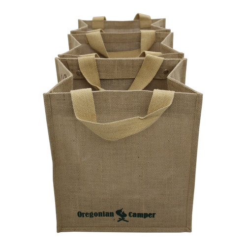 PP Laminated Jute Bag With Web Handle Set Of Three Bag Attached