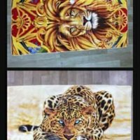 Tiger print towel
