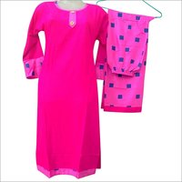Ladies Plain Kurti With Palazzo Set