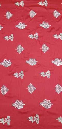 Embroidery Fancy Fabric - Dyable Thread on Soft Fancy Fabric, Various Lengths Available | Light Weight, Warm, Embroidered Texture