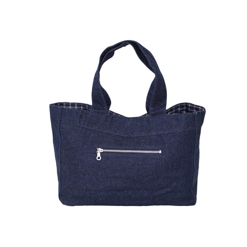 12 Oz Denim Designer Tote Bag With Inside Poly Viscose Lining