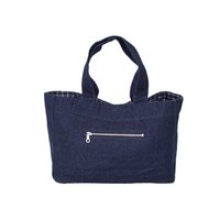 12 Oz Denim Designer Tote Bag With Inside Poly Viscose Lining