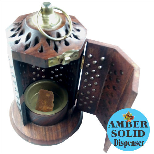 Amber Resin In Wooden Dispenser
