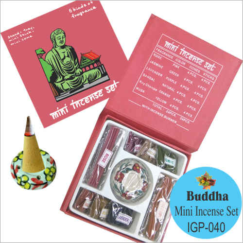 IGP-040 Buddha Mini Incense Stick With Burner Set