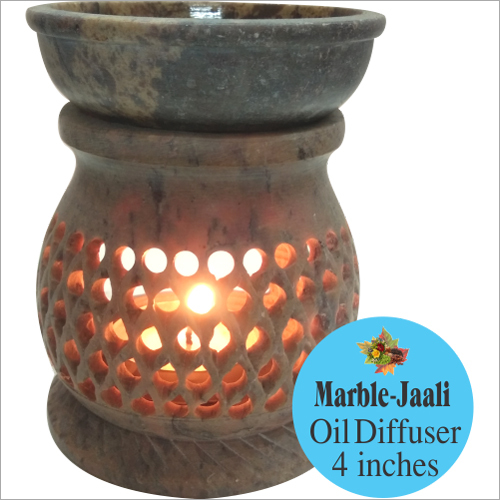 Marble Jaali 4 Inches Marble Oil Diffuser Burner