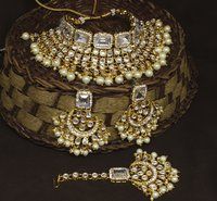 Party Wear Design Gorgeous look Kundan Stone Work Choker Necklace Set