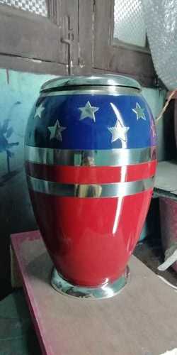 AMERICAN FLAG ADULT CREMATION URN FUNRAL SUPPLIES