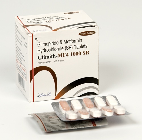 Glimepiride 4 MG +Metformin IP 1000 MG