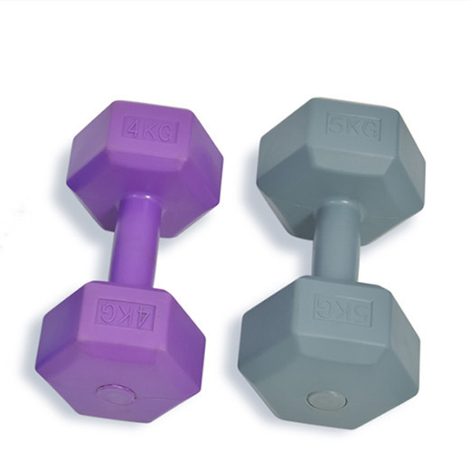 Eco-friendly Material No-toxic Dumbbell Bodybuilding Exercise Hex Concrete Dumbbell