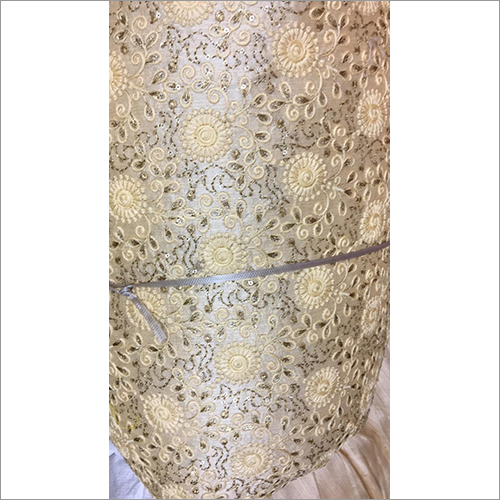 Velvet Embroidered Sherwani Fabric