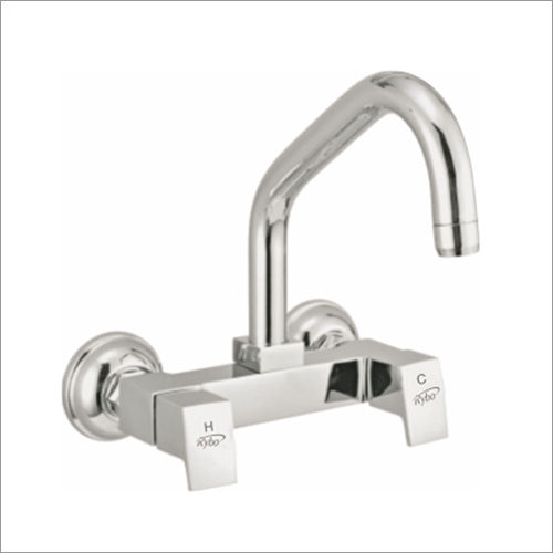 8005 Wall Sink Mixer with Swivel Spout With Dual Handle