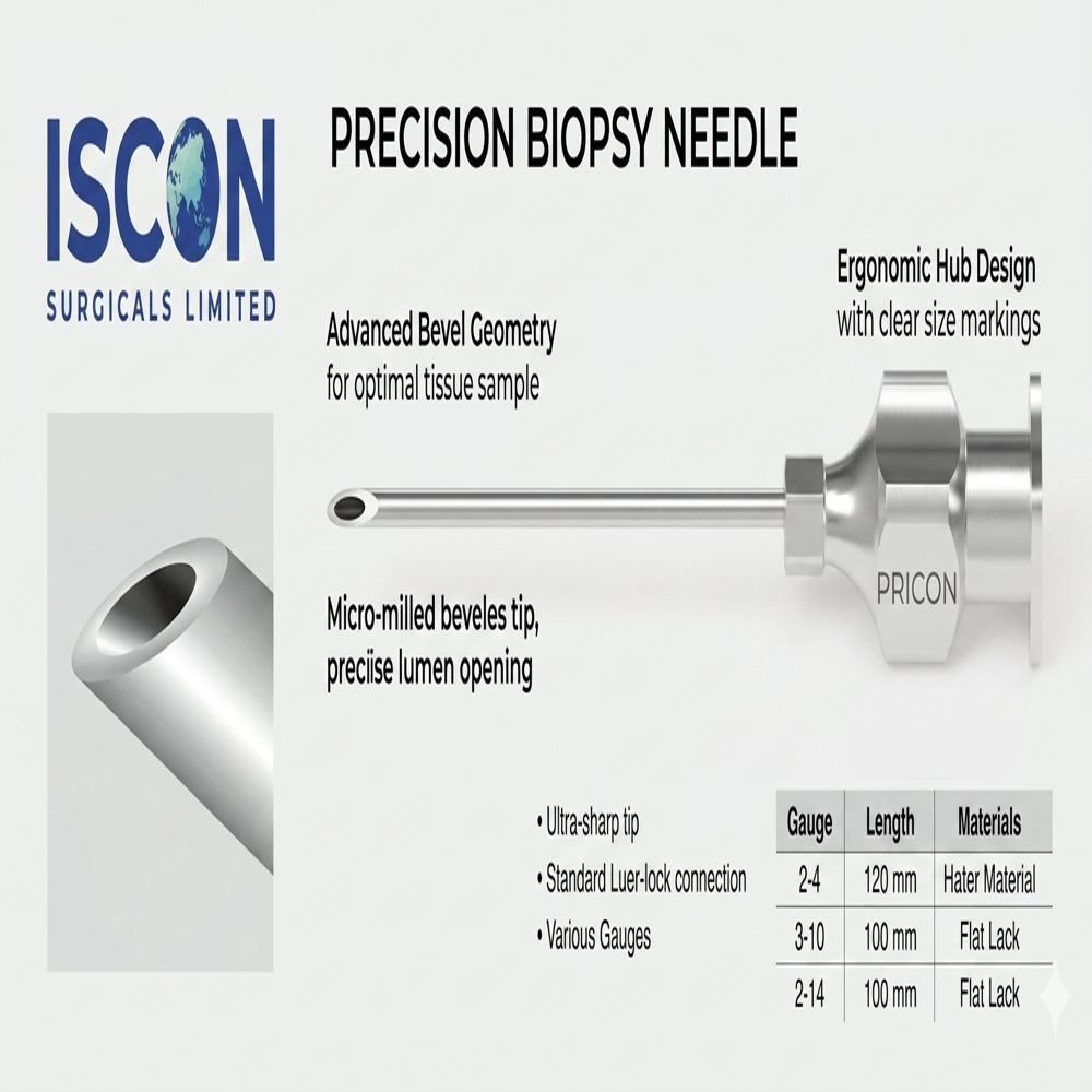 Anaesthesia Needle Peribulbar Atkinson - Stainless Steel, 25-40 Mm, Color Coded | Sharp Bevel, Luer Lock Hub, Eo Sterilized, Latex-free