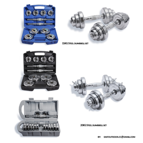 15kg 20kg Steel dumbbell set