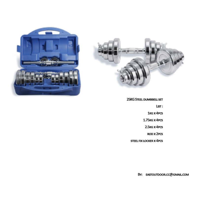 25kg  30kg steel dumbbell set