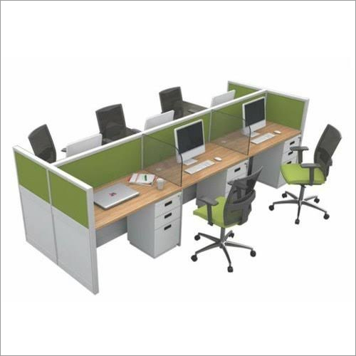 6 Person Panel Desk Workstation
