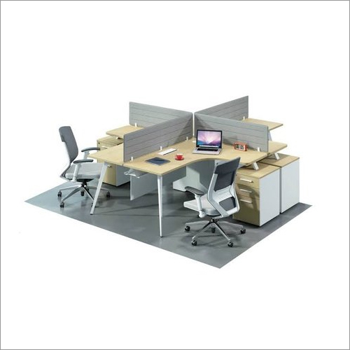 4 Person Open Desk Workstation