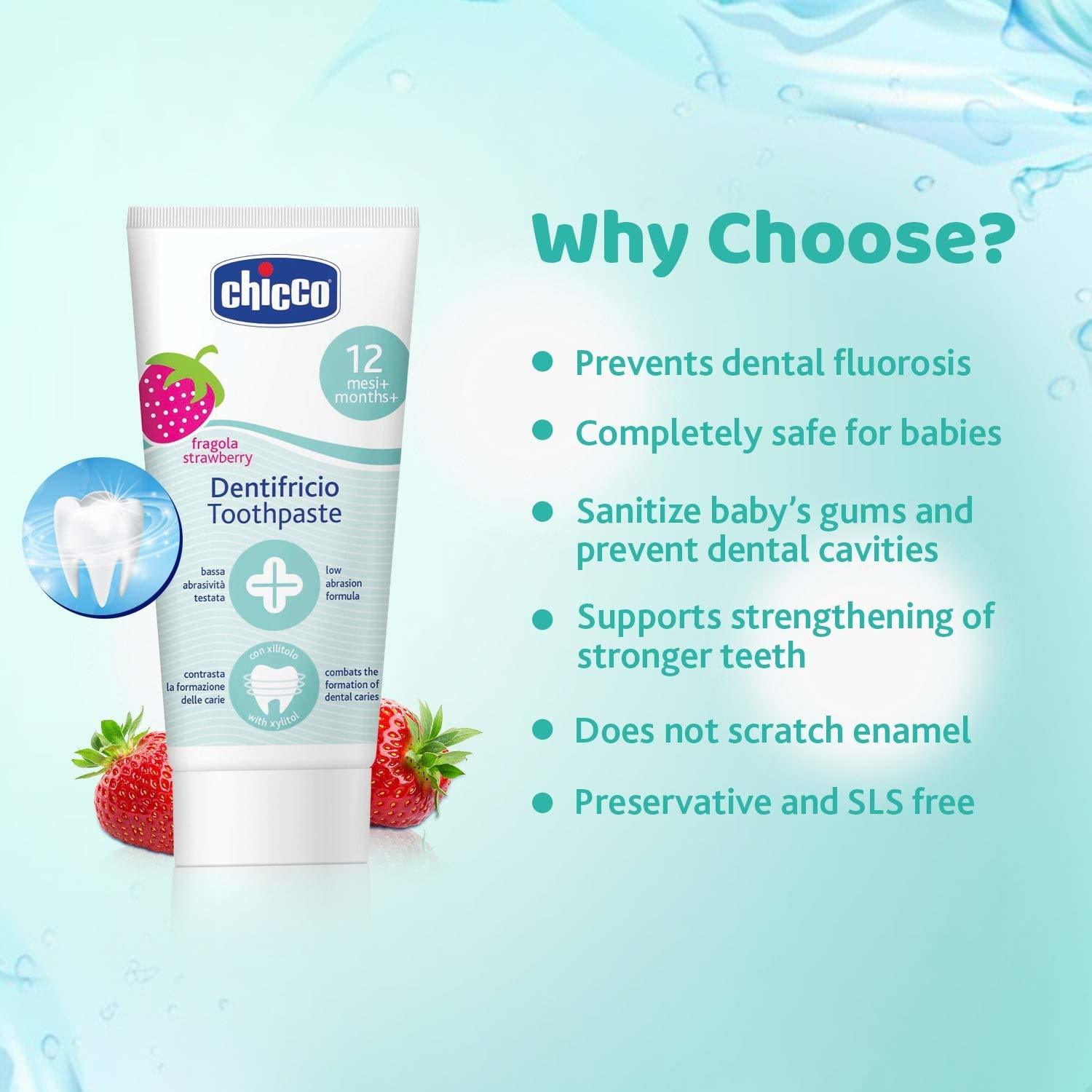 Chicco Strawberry Flavour Toothpaste