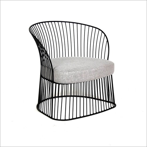 Black Metal Wire Chair