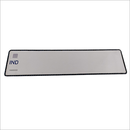 Car Long White Number Plate