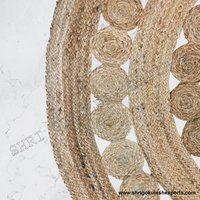 100% Indian Handmade Modern Design Braided Jute Carpets