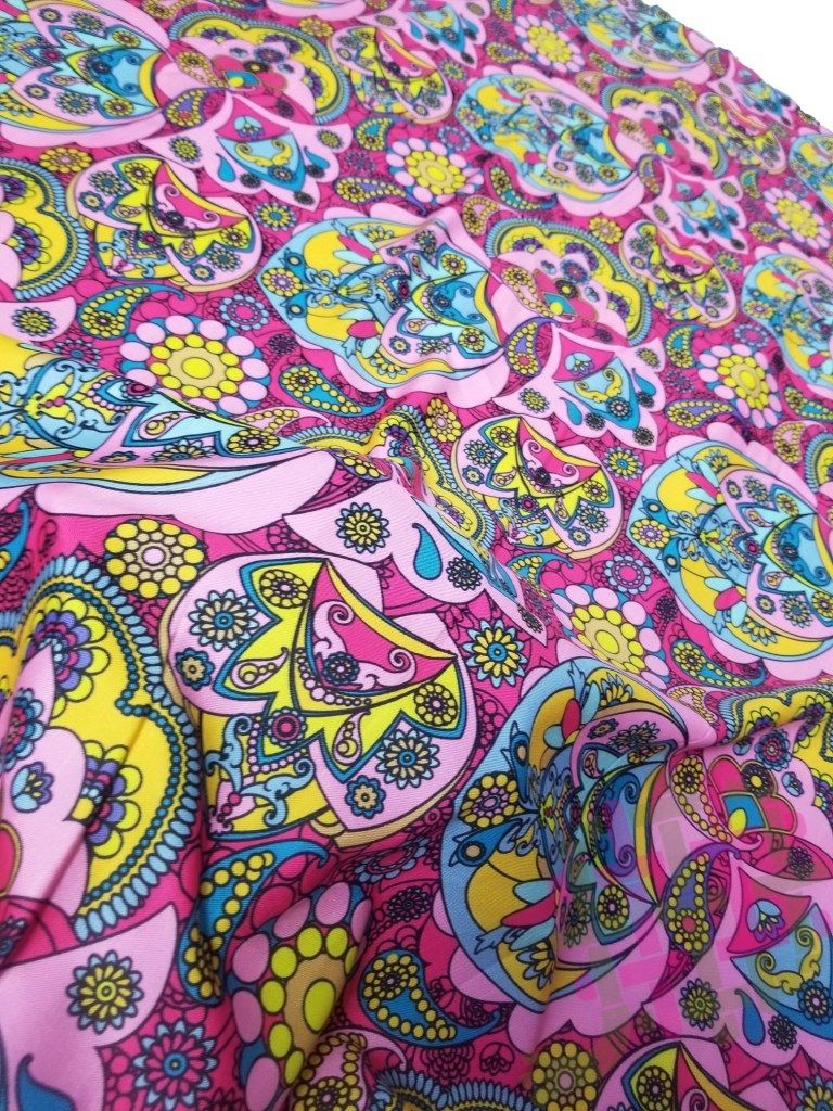 Fancy Rayon  Digital Print Fabric For Women Clothing (2 Color Option)