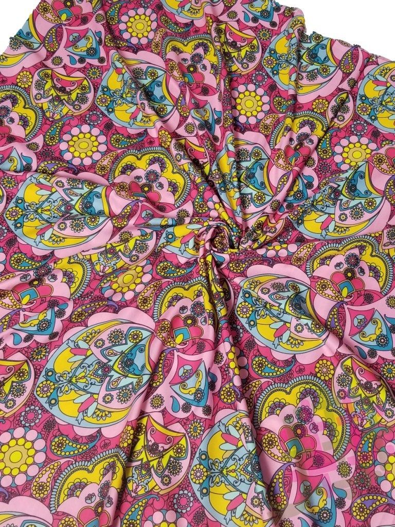 Fancy Rayon  Digital Print Fabric For Women Clothing (2 Color Option)