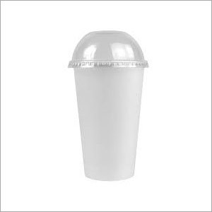 250 Ml White Glass With Dome Lid