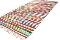 Indian Style Cotton Chindi Durrie Rag Rug Floor Area Carpets