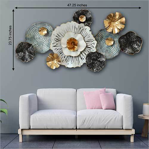 Modern Metal Wall Art Length: 23.75 Inch (In)