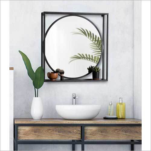 Black Wash Basin Wall Mirror