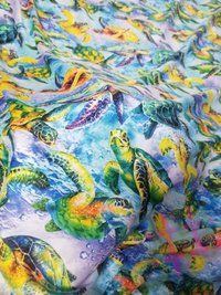 Beautiful Mini Micro Silk Digital Print Fabric For Women Clothing