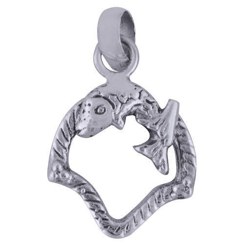 FISH PLAIN 925 STERLING SOLID SILVER PENDANT