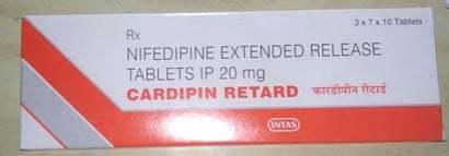 Nifedipine Extended Release Tablets Ip 20Mg Specific Drug