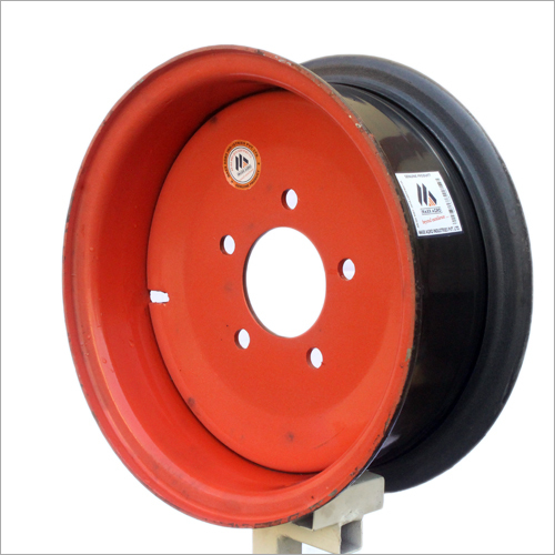 Black And Red 9.00-16 Mm Adv Flange Ring Lock Type Wheel Rim
