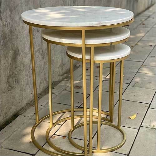 Stool Marble Nesting Table