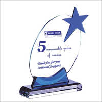 Brilliant Star Crystal Glass Trophy