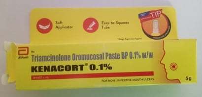 Triamcinolone Oromucosal Paste Bp 0.1% W/w