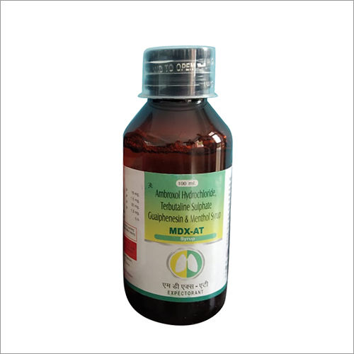 Ambroxol Hydrochloride Terbutaline Sulphate Guiphenesin And Menthol Syrup