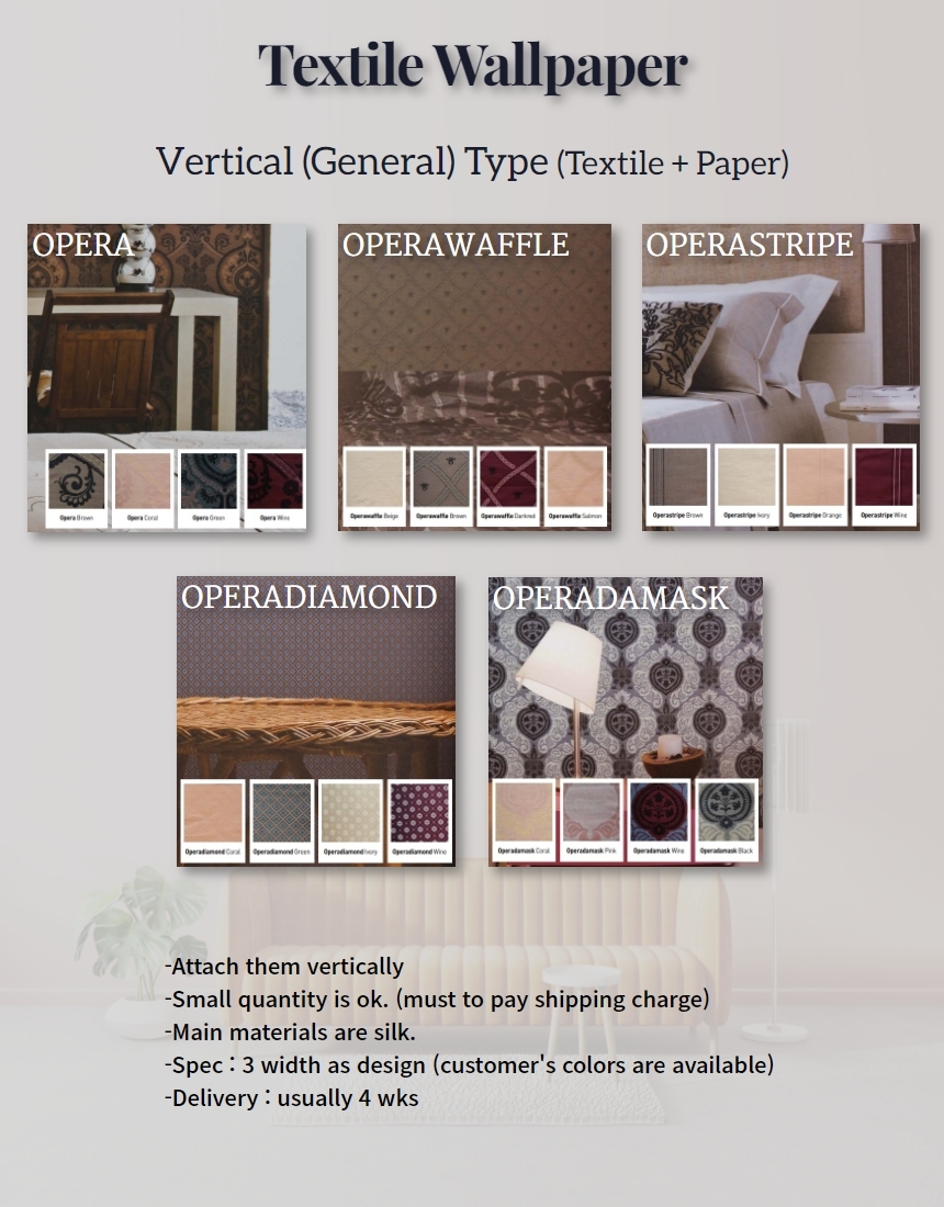 Textile wallpaper (Vertical type)