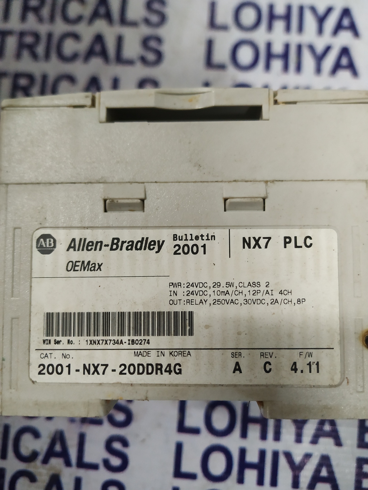 ALLEN BRADLEY SUPPLIER NX7 PLC