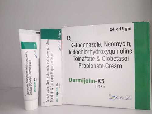 Ketoconazole, Neomycin Sulphate ,Iodochlorhydroxyquinoline, Tolnaftate & Clobetasol Propionate Cream