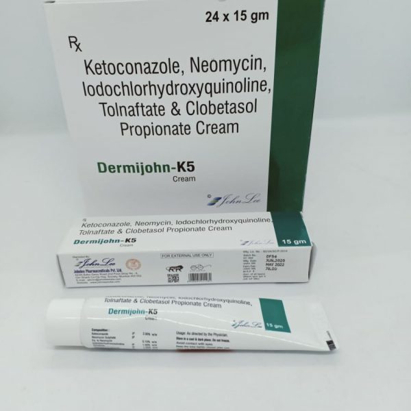 ketoconazole, neomycin sulphate ,iodochlorhydroxyquinoline, tolnaftate & clobetasol propionate cream